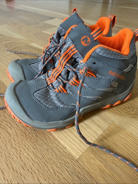 Merrell Other - Merrell Kids Gray and Orange Trail Sneakers Hiking Shoes